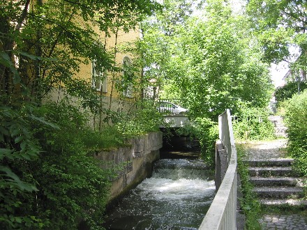 Kanalgefälle am Brunnwart